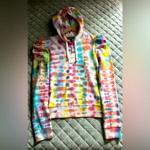 Generation Love Tye dye hoodie with puffed sleeves. NWT